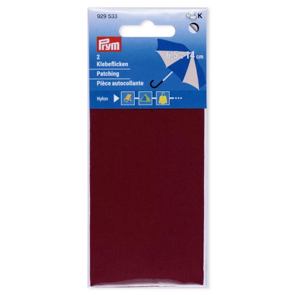 Prym Klebeflicken Nylon, 2 Stück, 6,5 x 14 cm, weinrot 929533